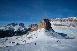 Ski resort in Dolomites, Italy photo