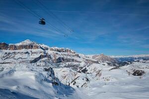 Ski resort in Dolomites, Italy photo