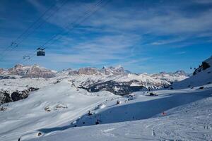 Ski resort in Dolomites, Italy photo