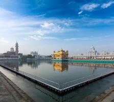 dorado templo, amritsar foto