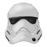 White stromtrooper helmet png