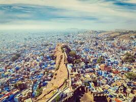 Jodhpur el azul ciudad, rajastán, India foto