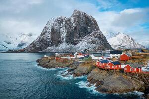 Hamnoy fishing village on Lofoten Islands, Norway photo