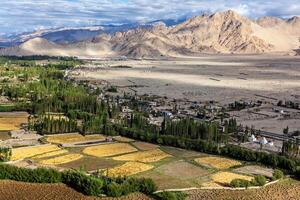 View of Indus valley in Himalayas photo