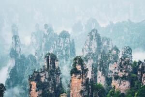 Zhangjiajie mountains, China photo