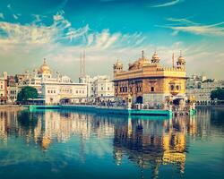 dorado templo, amritsar foto