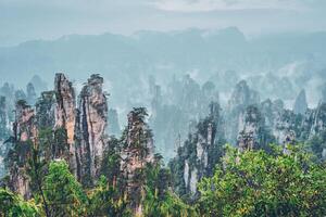 Zhangjiajie mountains, China photo