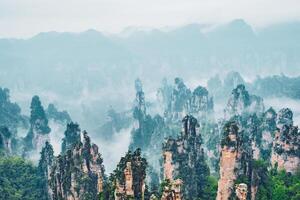 Zhangjiajie mountains, China photo