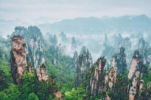 zhangjiajie montañas, China foto