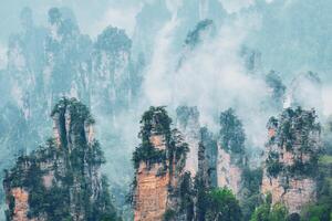 Zhangjiajie mountains, China photo