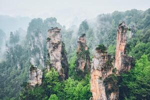 Zhangjiajie mountains, China photo