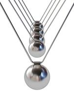 Action sequrence concept background Newton's cradle executive photo