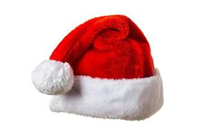 Santa hat on white photo