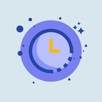 Timer flat illustration. Countdown signs illustration. vector