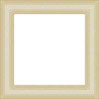 gold square Yakut ornament. An endless rectangular border, a frame of the northern peoples of the Far East vector