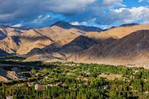 View of Leh, India photo