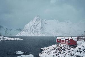 Hamnoy fishing village on Lofoten Islands, Norway photo