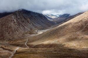 Himalayan landscape with road photo