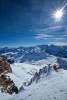 Ski resort in Dolomites, Italy photo