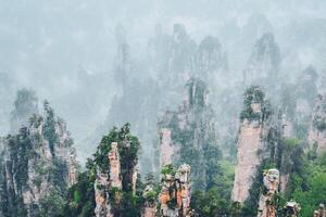 zhangjiajie montañas, China foto