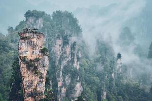 Zhangjiajie mountains, China photo