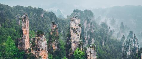 zhangjiajie montañas, China foto