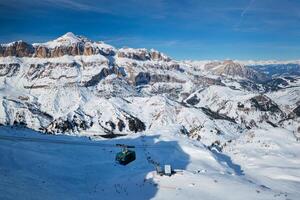 Ski resort in Dolomites, Italy photo