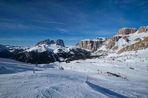 Ski resort in Dolomites, Italy photo