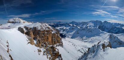 Ski resort in Dolomites, Italy photo