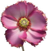 A close-up of a desert wildflower in vibrant colors, with delicate details. Ai-generated. png