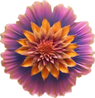 A close-up of a desert wildflower in vibrant colors, with delicate details. Ai-generated. png