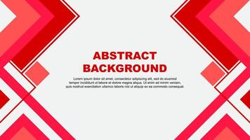 Abstract Background Design Template. Abstract Banner Wallpaper Illustration. Abstract Red Banner vector