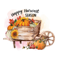 Happy Harvest season Watercolor Autumn, Autumn Pumpkin, Fall, png