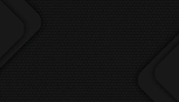 black hexagon material modern background vector