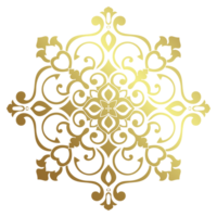 dourado mandala.mandala de lujo .cor dorado png