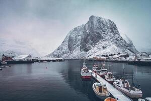 Hamnoy fishing village on Lofoten Islands, Norway photo