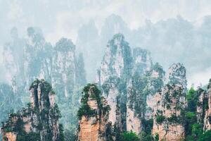 Zhangjiajie mountains, China photo