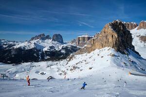 Ski resort in Dolomites, Italy photo