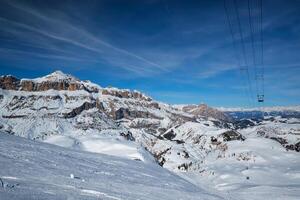 Ski resort in Dolomites, Italy photo