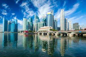 Singapore skyscrapers skyline photo