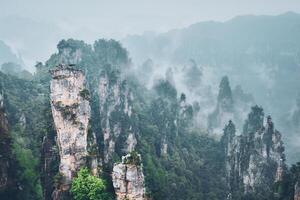 Zhangjiajie mountains, China photo