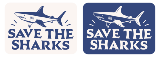 Save the sharks stickers retro blue aesthetic oceans conservation protection stop say no to finning against shark fin trade activist accessories transparent background png