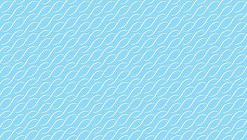 Diagonal blue curved wavy lines seamless pattern background. vector