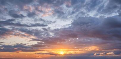 Sunset sky background photo