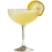 Daiquiri Cocktail mit Zitrone Scheibe auf Spitze, transparent Hintergrund png