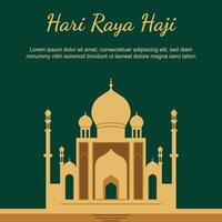 Hari Raya Haji background. vector