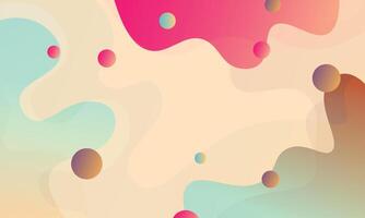 Colorful fluid shape background. Gradient wavy shape background. vector