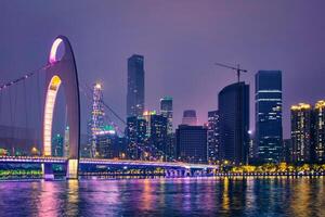 Guangzhou skyline. Guangzhou, China photo