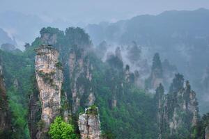 Zhangjiajie mountains, China photo