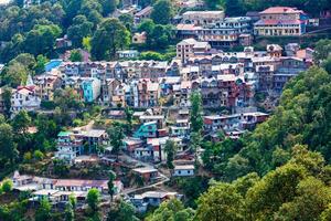 Hill station Dalhousi town. Himachal Pradesh, India photo